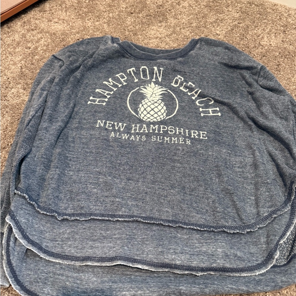 Blue Hampton Beach New Hampshire Sweatshirt
